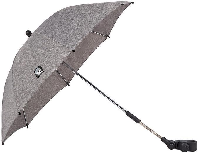 Dooky Universal and Flexible Parasol for Pushchairs/Buggies - UPF 50+ Protection - 180 Degree Flexibility - Flex Technology - Easyfix System - Water Resistant - Grey - Image 2